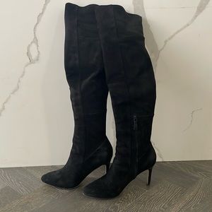 Cole Haan marina suede over the knee stiletto boots